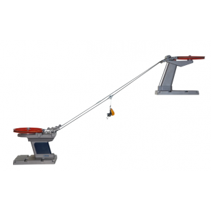 Jaegerndorfer SKI LIFT BASIC BLUE/RED G Scale, Battery Operated, Adapter JC-50180US Ready
